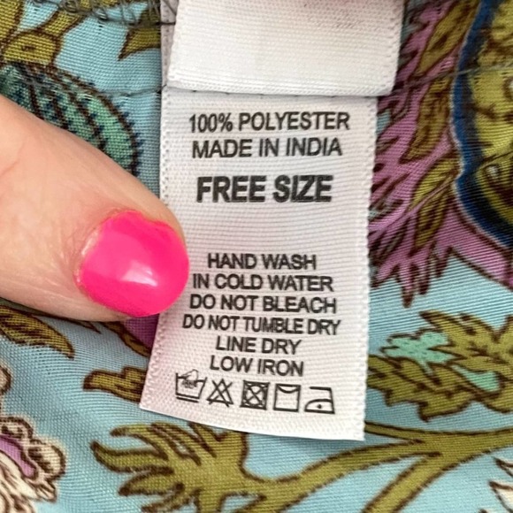 India Boutique Pastel Scarf Dress M - Picture 6 of 6